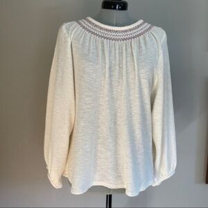 Madewell Superlight Jacquard Embroidered Smocked​​​